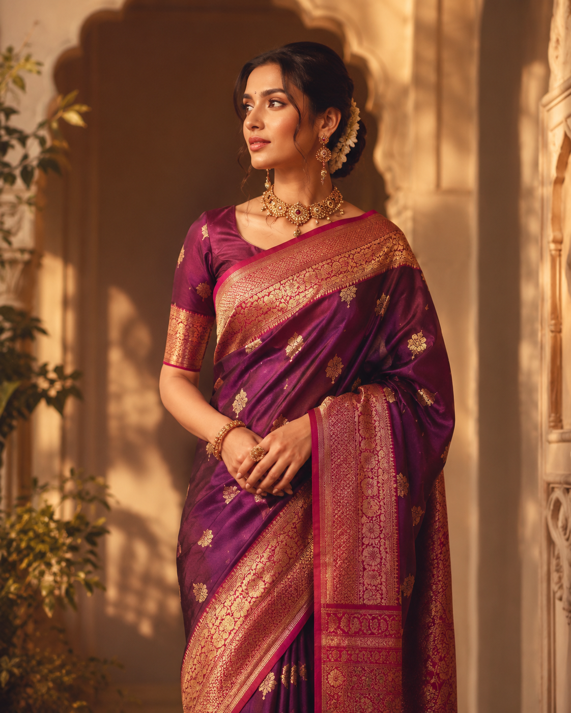Editorial: hand-embroidered kurthi in soft daylight